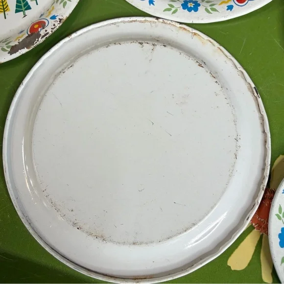 70s Metal Play Dishes - Picture 10 of 10